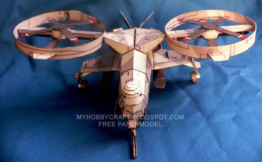 Дрон X67 paper model