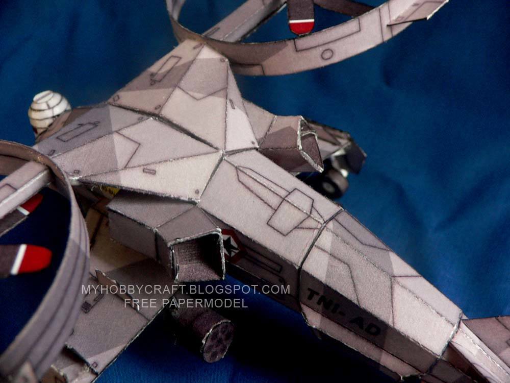 Дрон X67 paper model