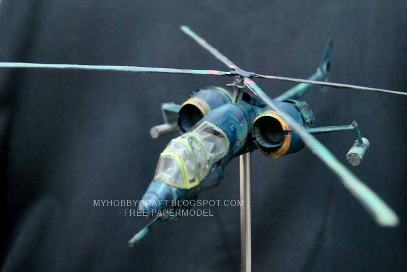 Боевой вертолет (Вольт) paper model