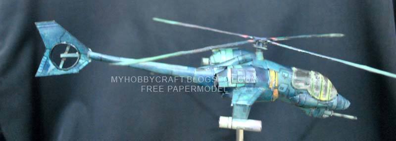 Боевой вертолет (Вольт) paper model