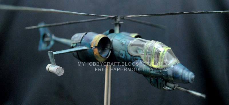 Боевой вертолет (Вольт) paper model