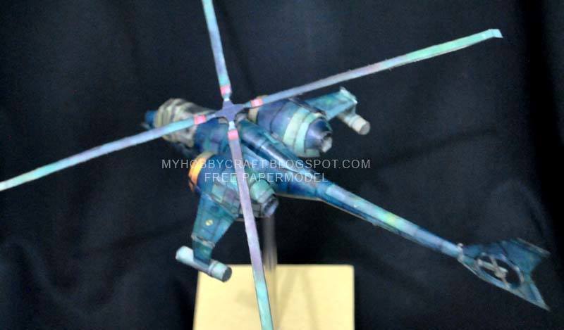 Боевой вертолет (Вольт) paper model