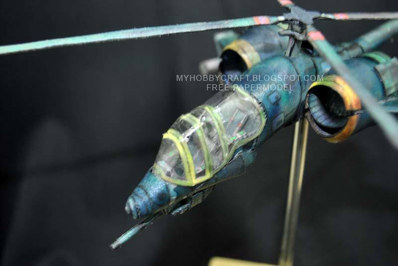 Боевой вертолет (Вольт) paper model