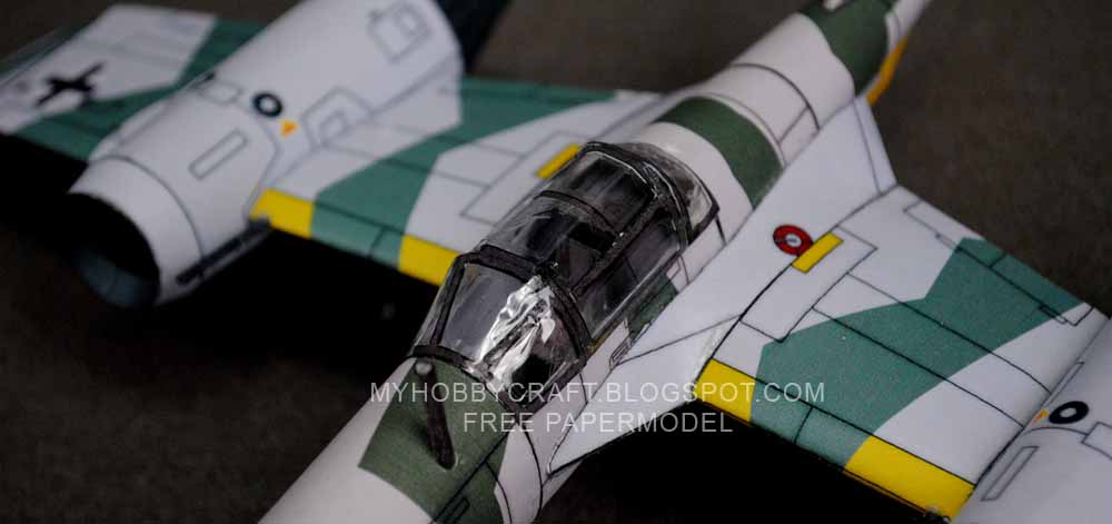 Самолет Messerschmitt Me 207 paper model