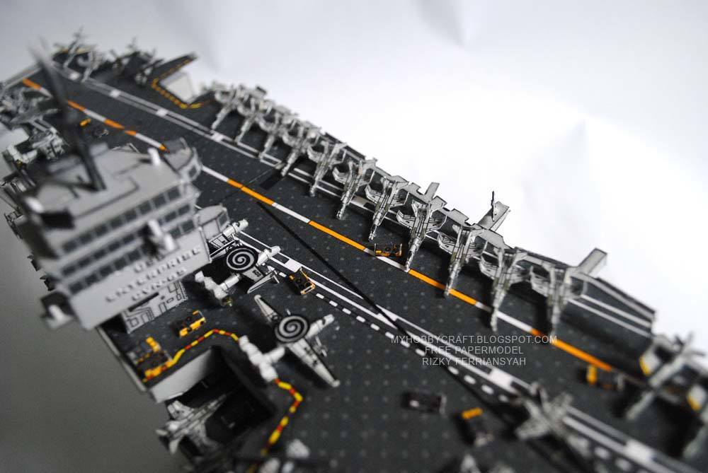 Авианосец USS Enterprise (CVN-65) paper model