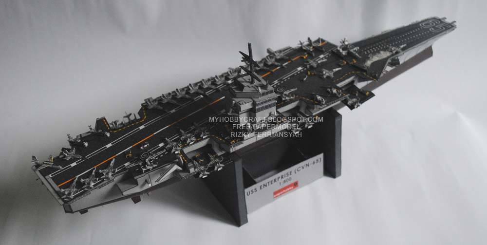 Авианосец USS Enterprise (CVN-65) paper model