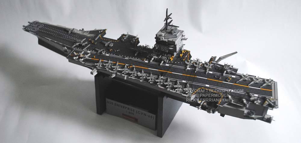 Авианосец USS Enterprise (CVN-65) paper model