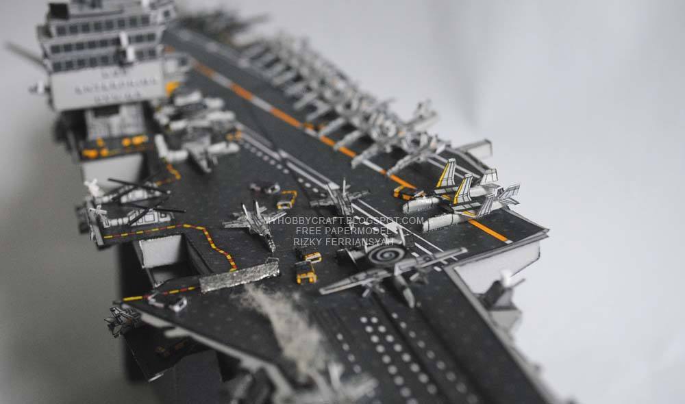 Авианосец USS Enterprise (CVN-65) paper model