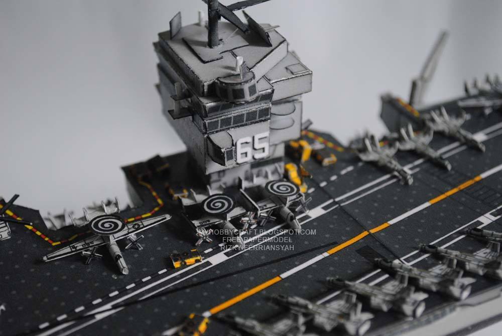 Авианосец USS Enterprise (CVN-65) paper model