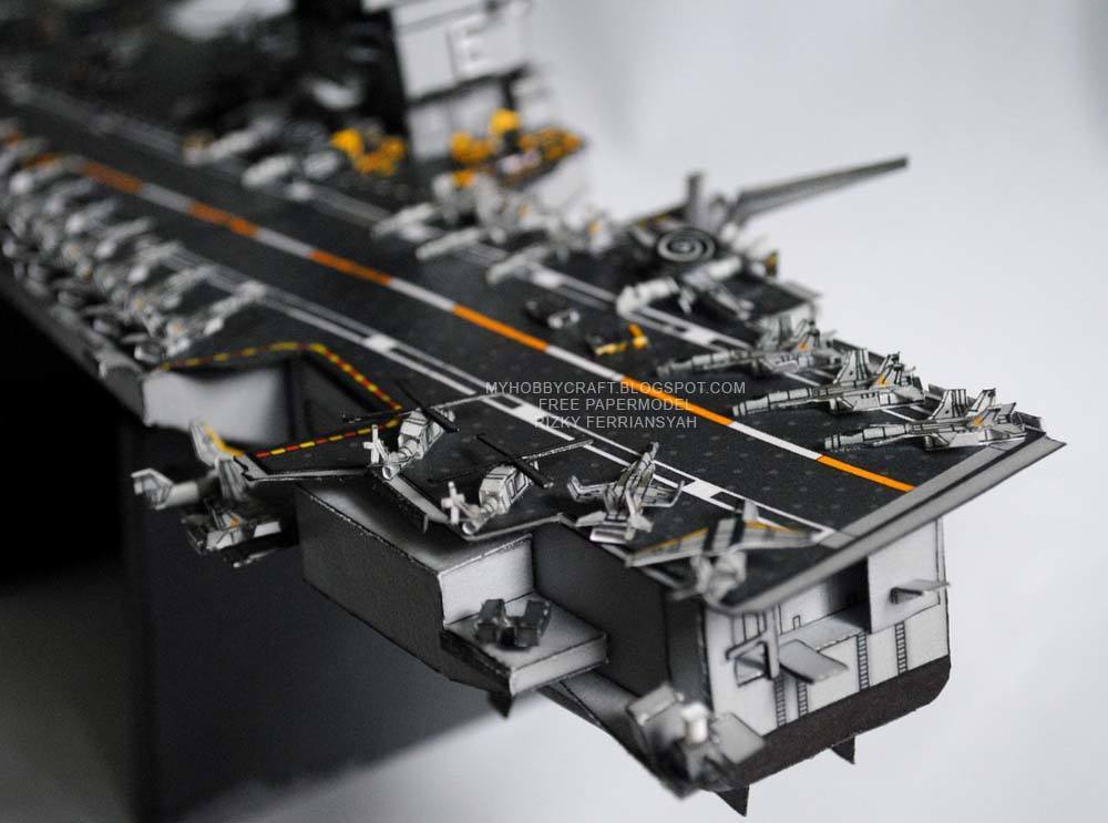 Авианосец USS Enterprise (CVN-65) paper model