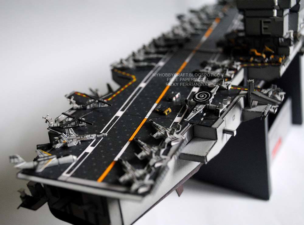 Авианосец USS Enterprise (CVN-65) paper model