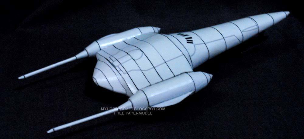 Королевский звездолет Набу (Звездные войны) paper model