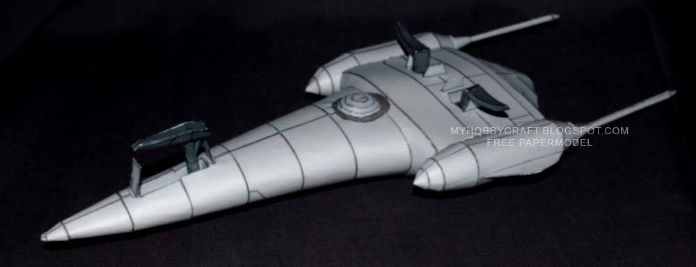 Королевский звездолет Набу (Звездные войны) paper model