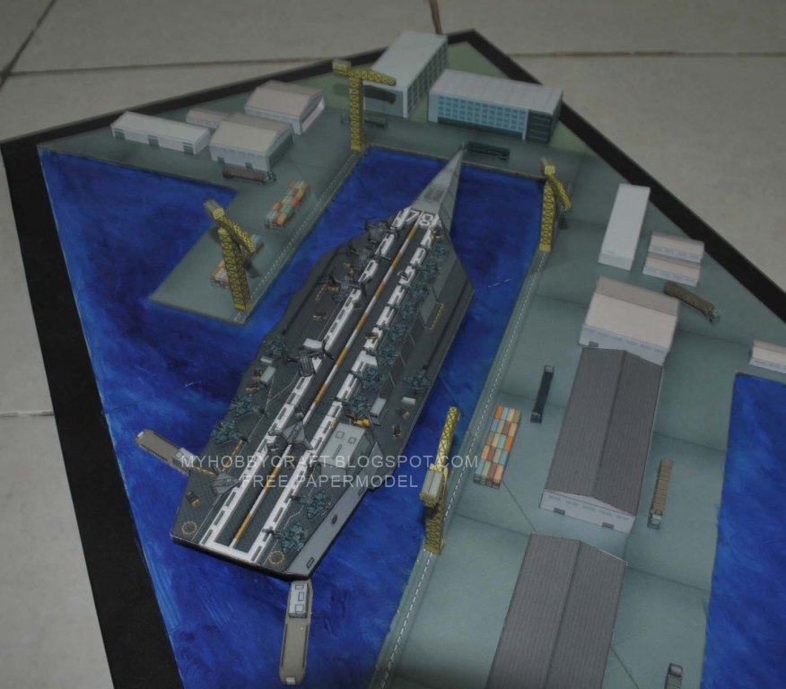 Будущий авианосец paper model