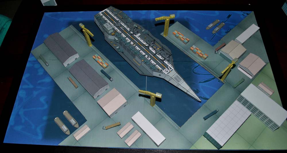 Будущий авианосец paper model