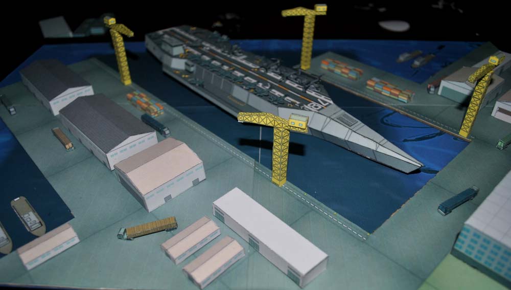 Будущий авианосец paper model