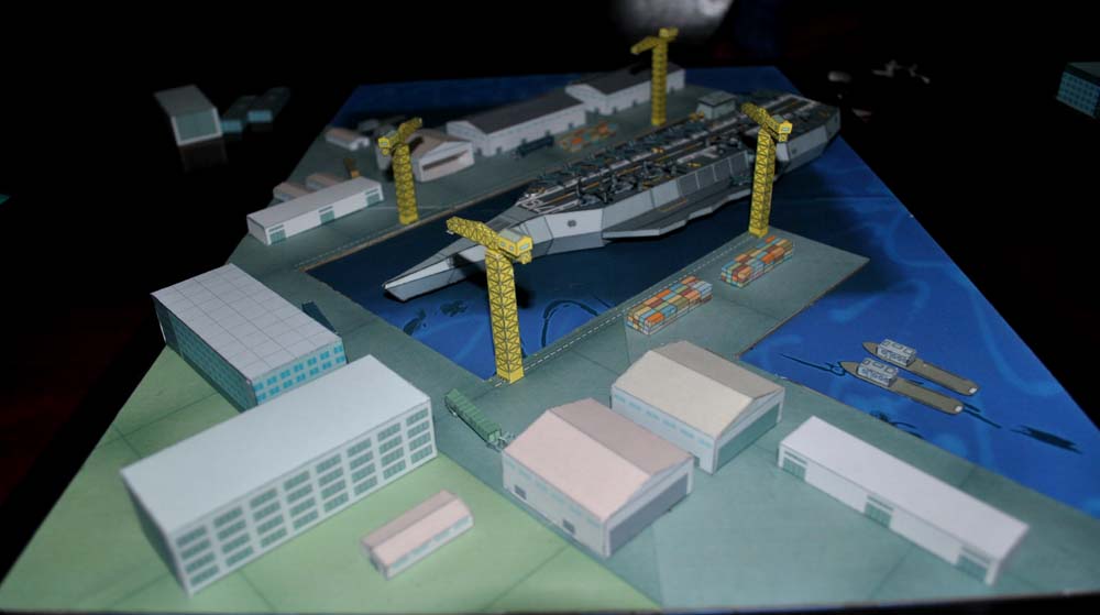 Будущий авианосец paper model