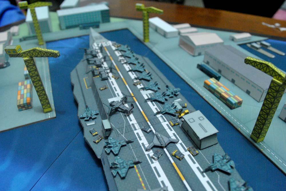 Будущий авианосец paper model