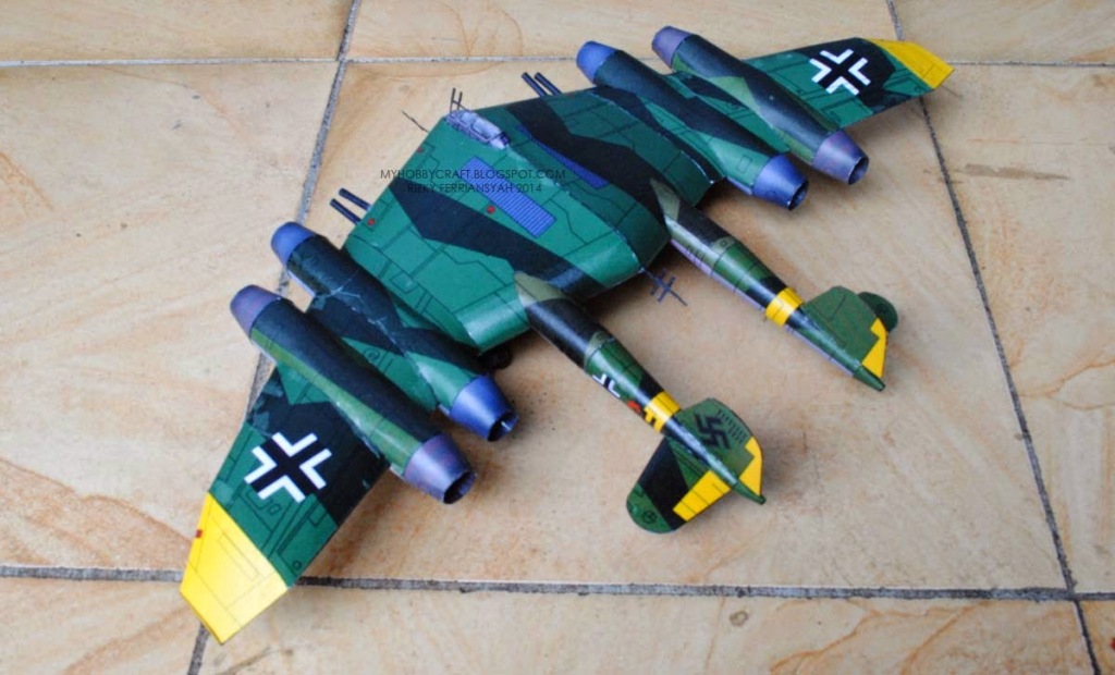 Самолет Horten Ho II 978 paper model