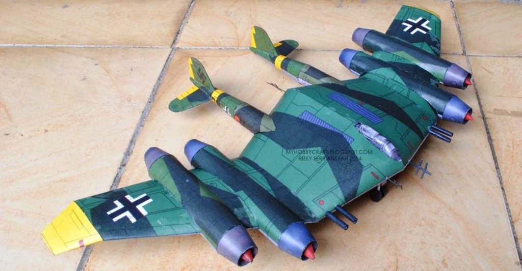 Самолет Horten Ho II 978 paper model