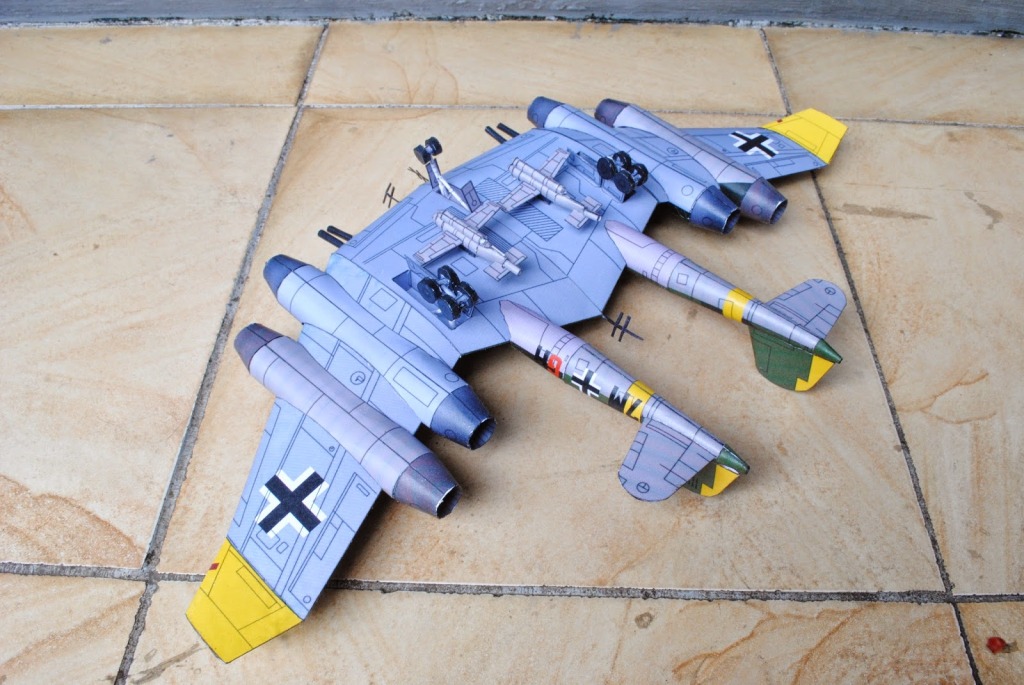 Самолет Horten Ho II 978 paper model