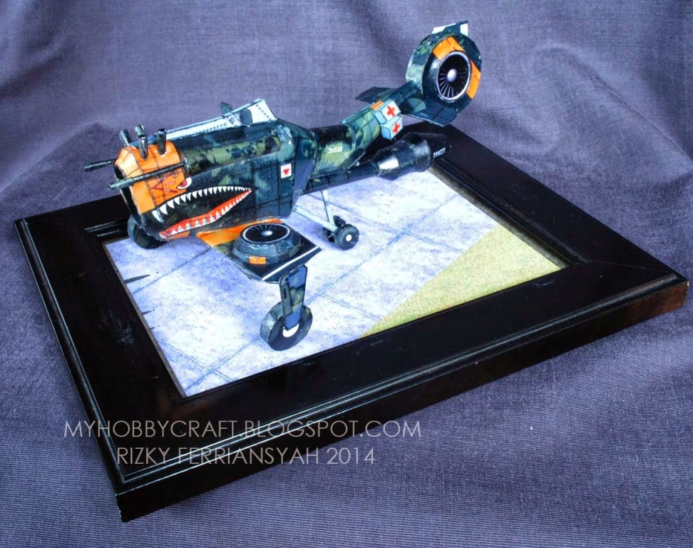 Низковысотный самолет paper model