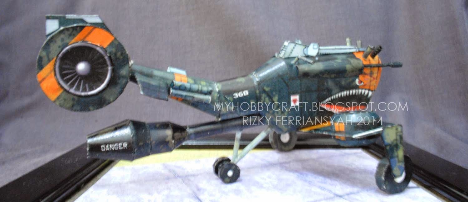 Низковысотный самолет paper model