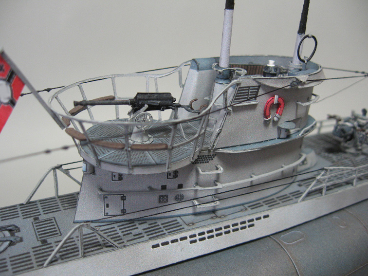 Подводная лодка типа VII-C paper model