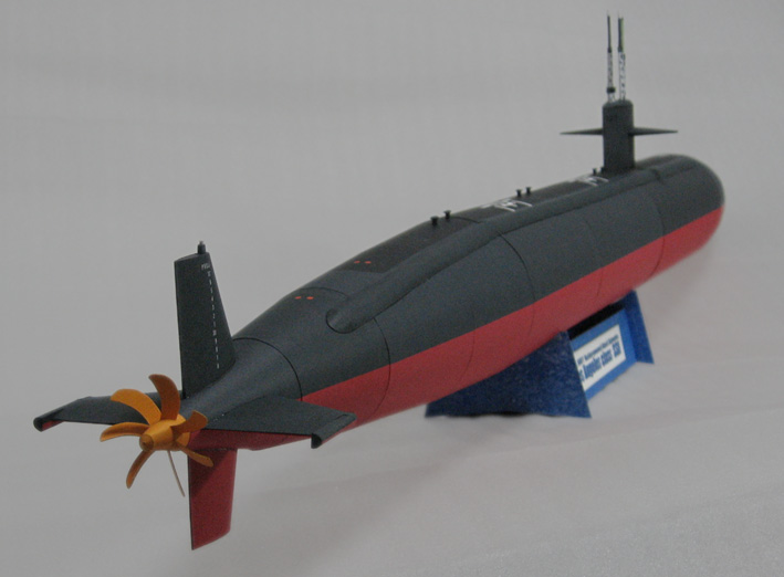 Подводная лодка типа Лос-Анджелес paper model