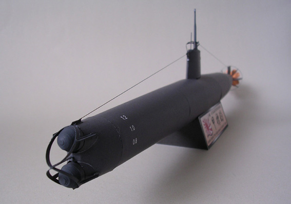 Подводная лодка типа A Ko-hyoteki paper model