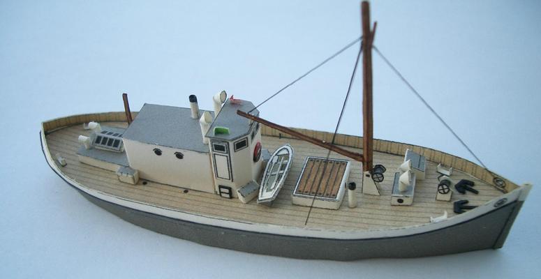 Моторное рыбацкое судно (1942) paper model