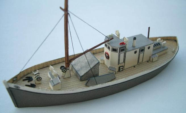 Моторное рыбацкое судно (1942) paper model