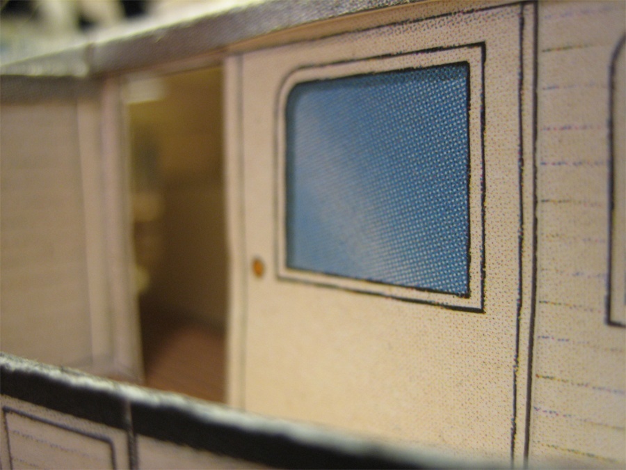 Колесный пароход Rigi paper model