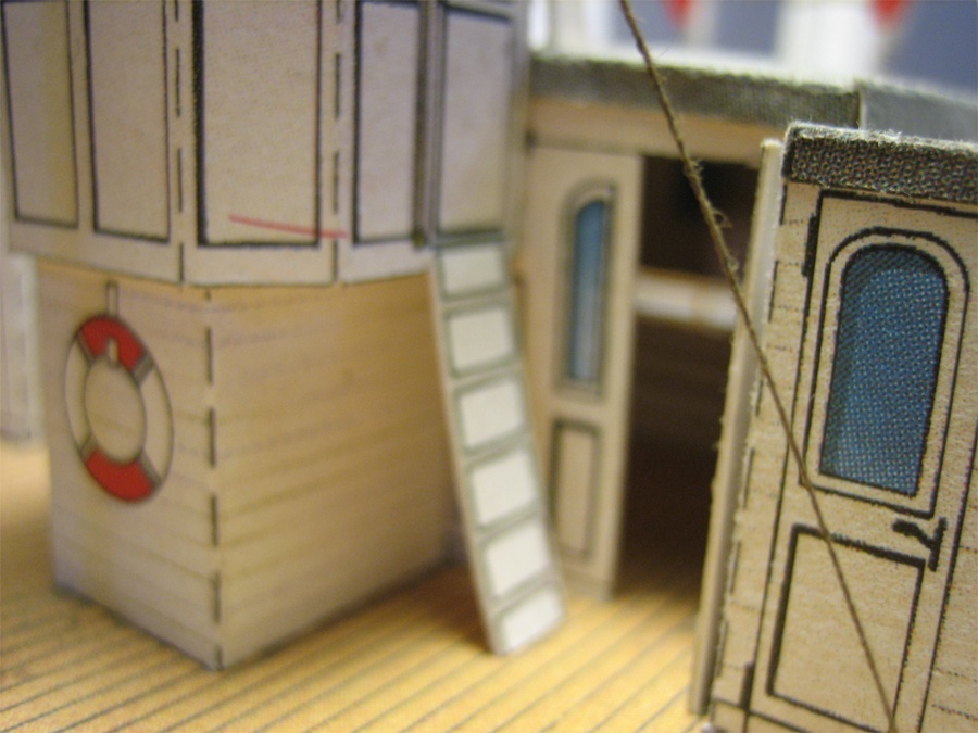Колесный пароход Rigi paper model
