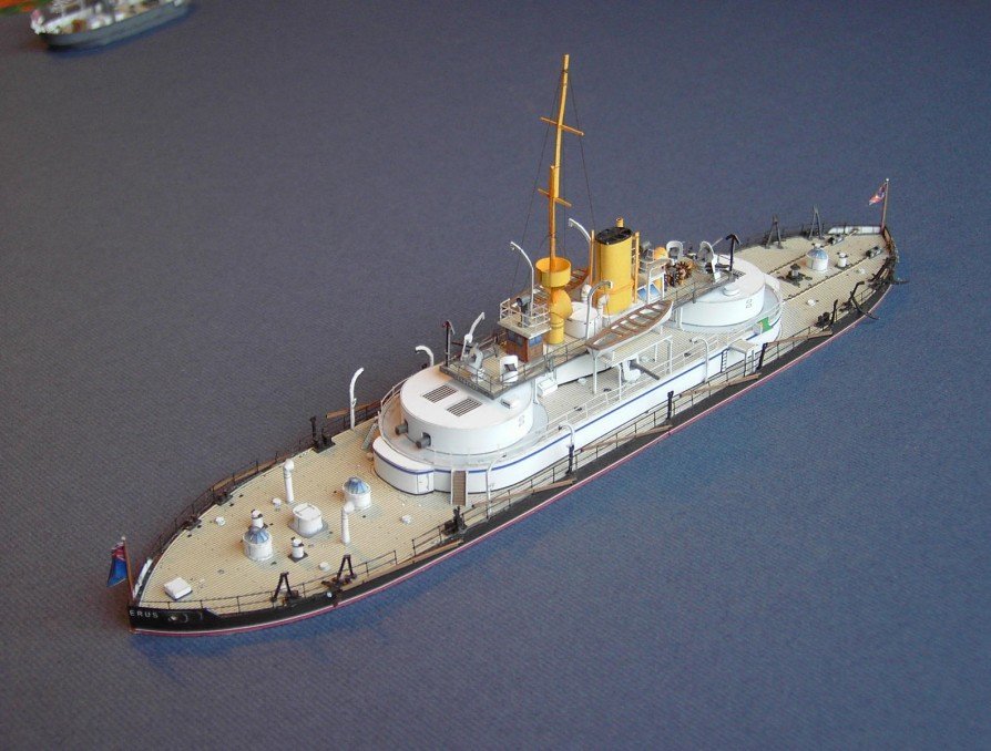 Броненосец Цербер paper model
