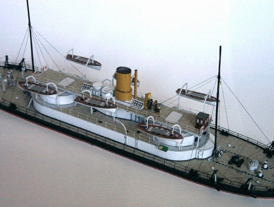 Броненосец Цербер paper model