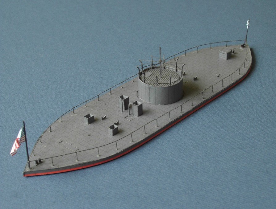 Броненосец USS Monitor paper model
