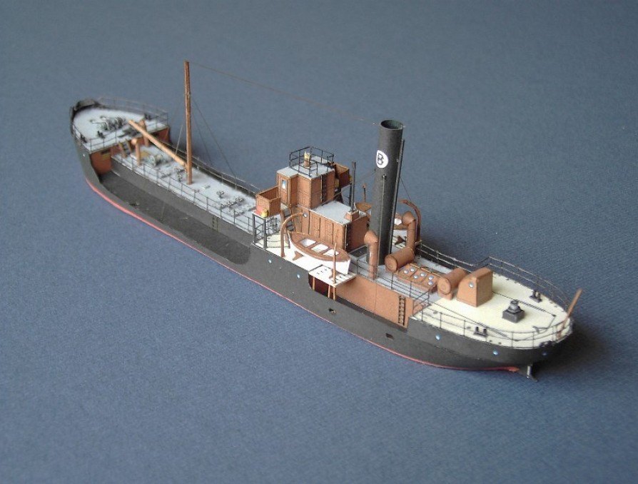 Танкер SS Ben Read paper model