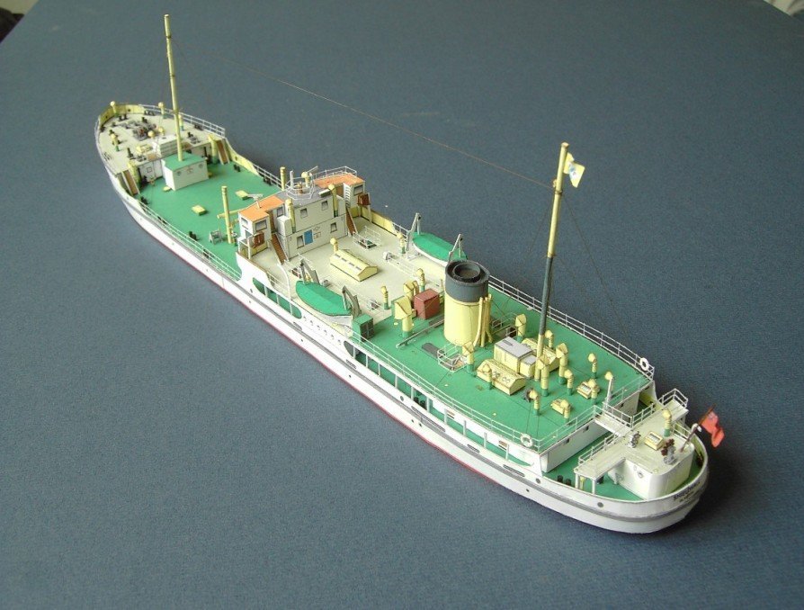 Пароход SS Shieldhall paper model