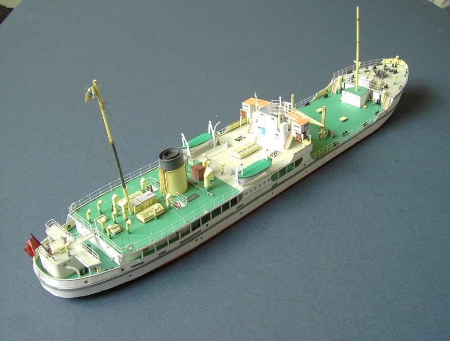 Пароход SS Shieldhall paper model