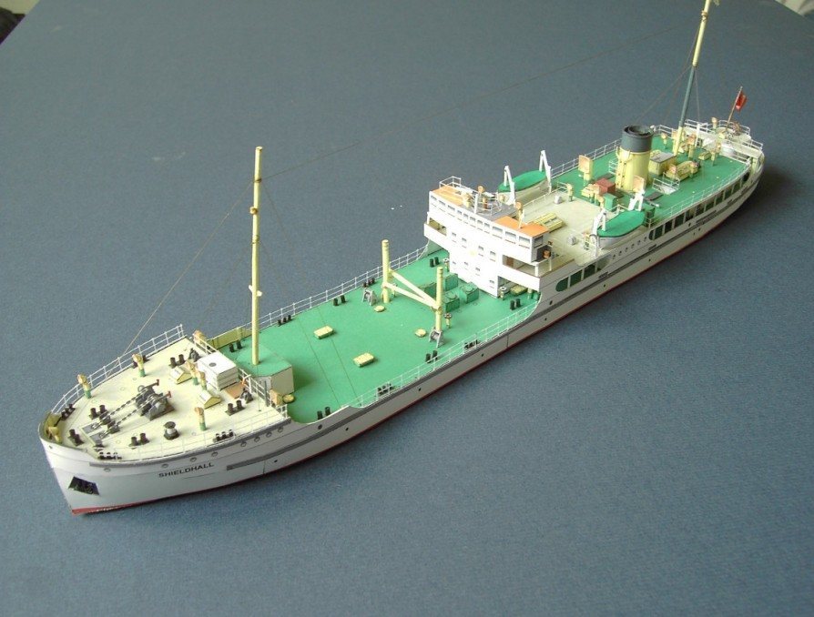 Пароход SS Shieldhall paper model