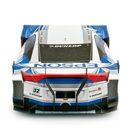 Автомобиль Honda HSV-010 GT 2013 [средняя сложность] paper model