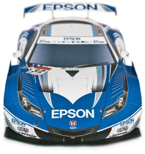 Автомобиль Honda HSV-010 GT 2013 [высокая сложность] paper model