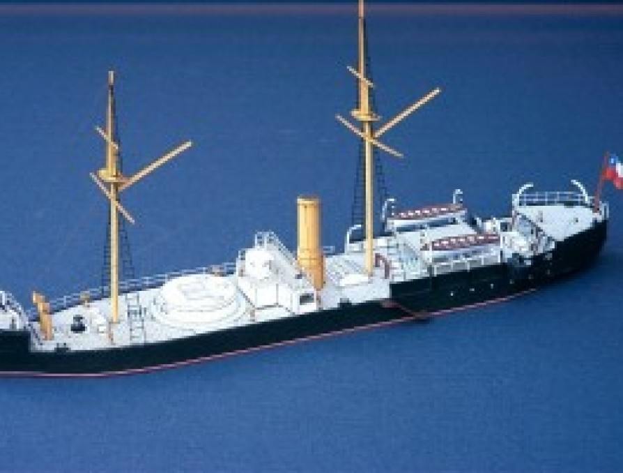 Броненосец Huascar paper model