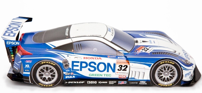 Автомобиль Honda HSV-010 GT 2012 [cредняя сложность] paper model