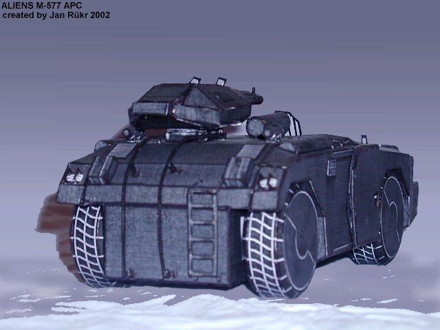 Планетарный бронетранспортер M-577 APC (Чужие) paper model