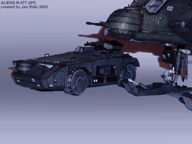 Планетарный бронетранспортер M-577 APC (Чужие) paper model