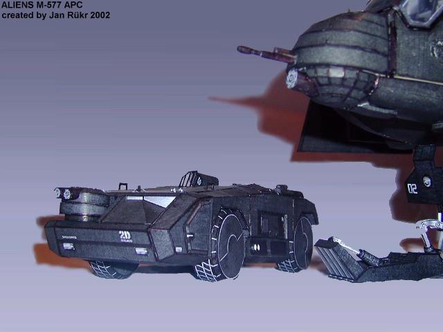 Планетарный бронетранспортер M-577 APC (Чужие) paper model