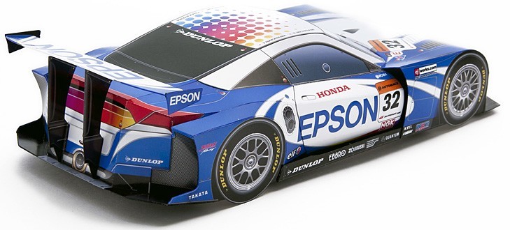 Автомобиль Honda HSV-010 GT 2011 [cредняя сложность] paper model