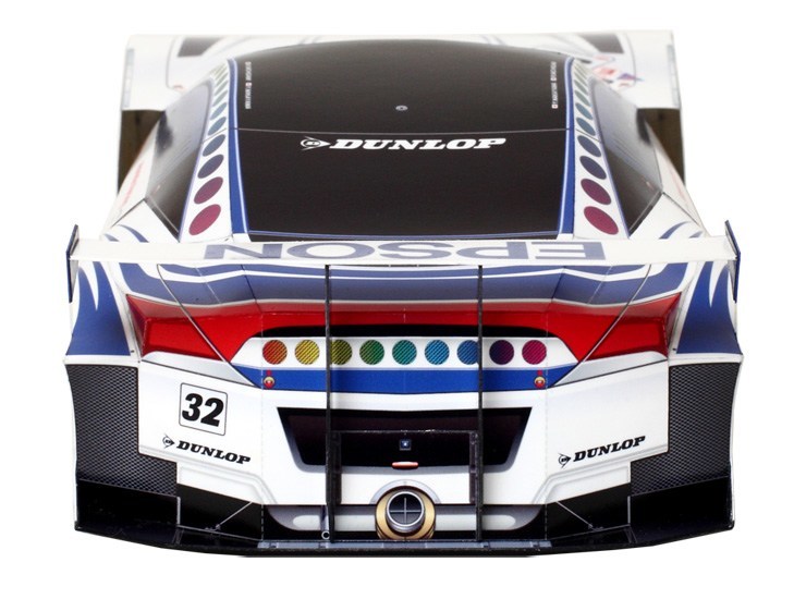 Автомобиль Honda HSV-010 GT 2010 [cредняя сложность] paper model